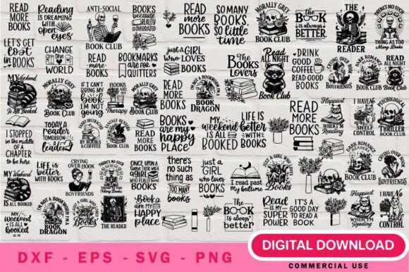 Download Book Lover Reading SVG Bundle - Lover Collection