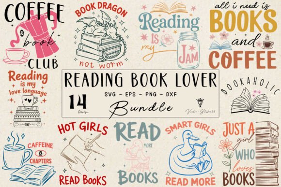 Download Reading Book Lover SVG Bundle - Lover Collection