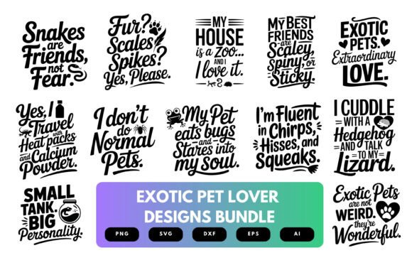 Download Exotic Pet Lover SVG Bundle - Lover Collection