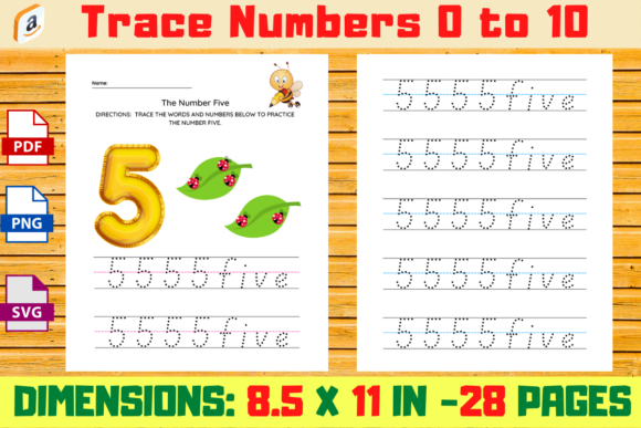 Download Trace Numbers 0 to 10 - Trace numbers Collection