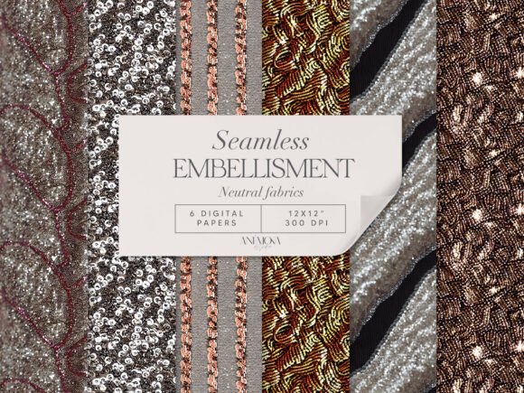 Download Elegant Neutral Embellished Fabric Paper - Premium Resources