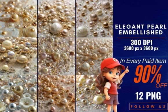 Download Elegant Pearl Embellished - Premium Resources