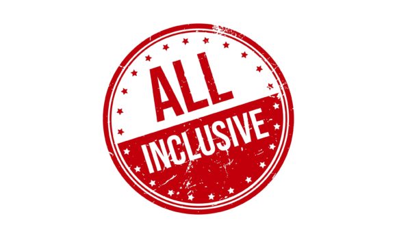 Download All Inclusive Round Rubber Grunge Stamp - All inclusive Collection